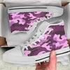 Purple Camouflage High Top Shoes