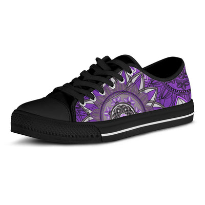 Purple Floral Mandalas Shoes