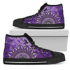 Purple Floral Mandalas High Top Shoes