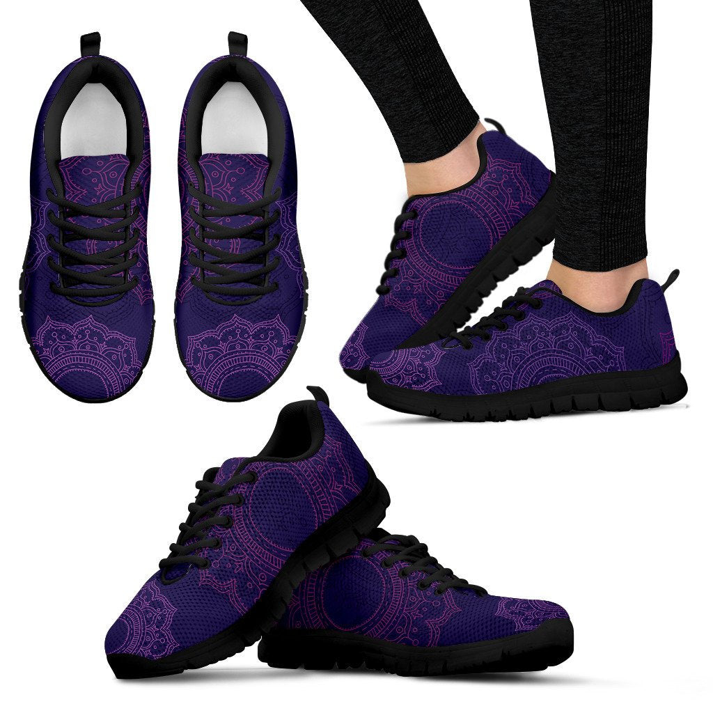 Purple Mandalas Sneakers