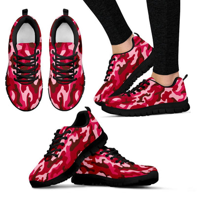 Red Camouflage Sneakers