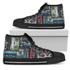 Vintage Boombox Stereos High Top Shoes