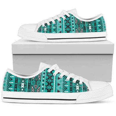 Light Green Teal Boho Aztec Shoes