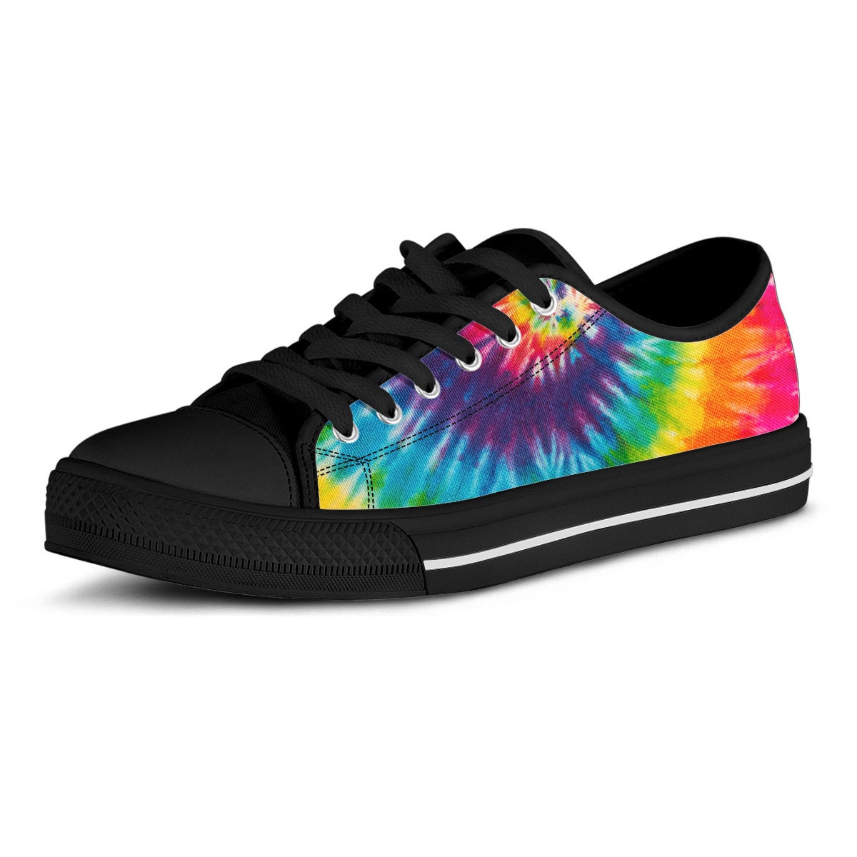 Colorful Tie Dye Spiral Shoes