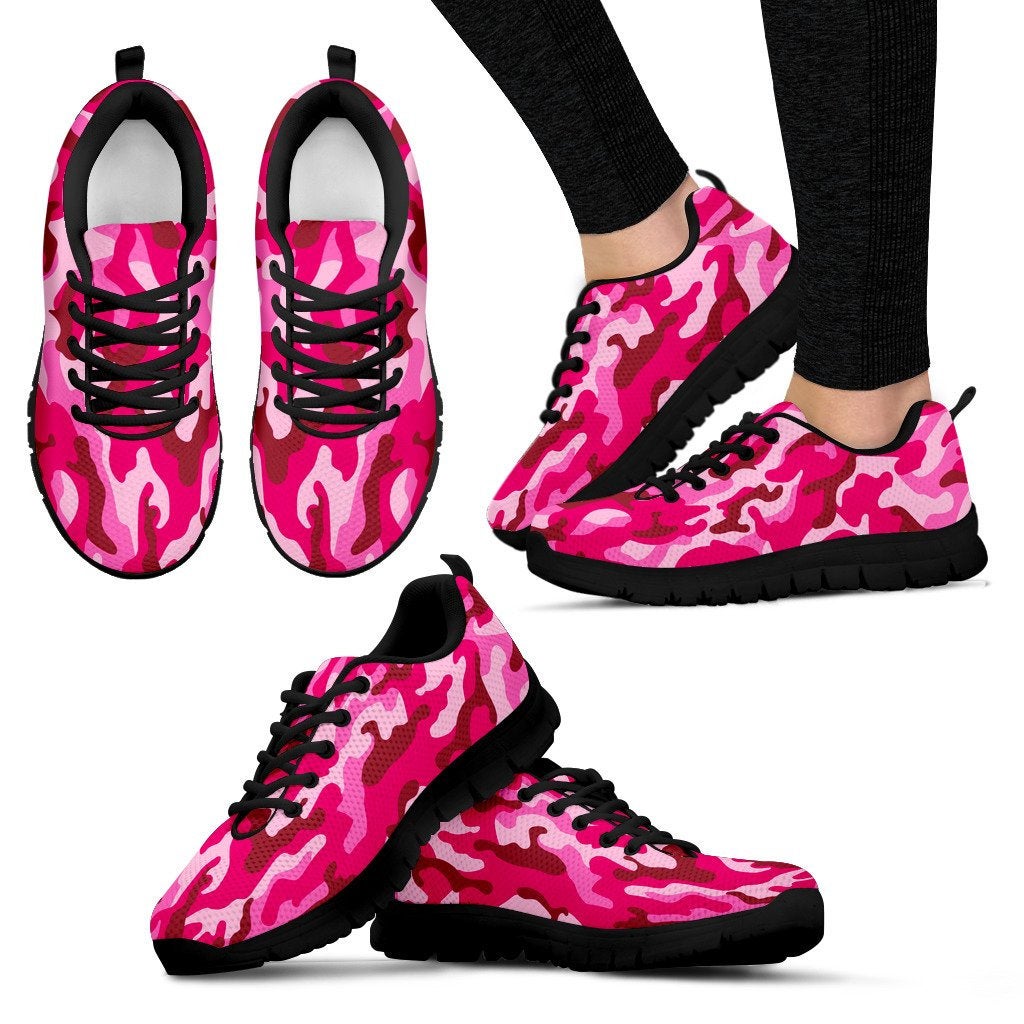 Pink Camouflage Sneakers