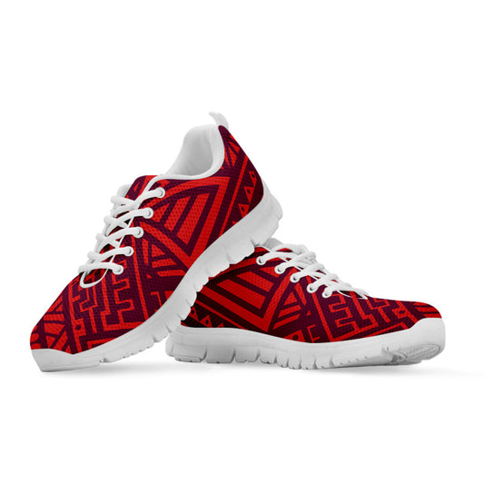 Red Tribal Polynesian Sneakers
