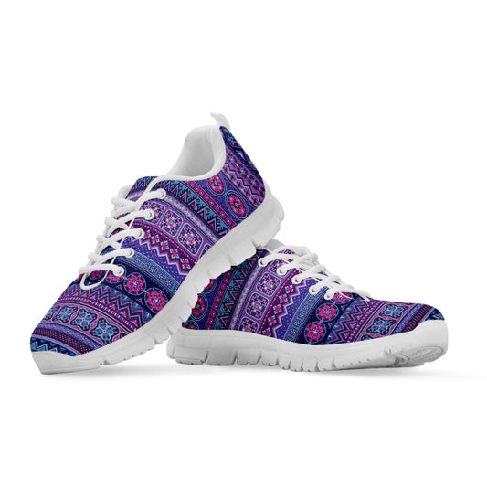 Purple Boho Stripes Sneakers