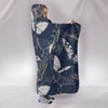 Abstract Butterflies Hooded Blanket