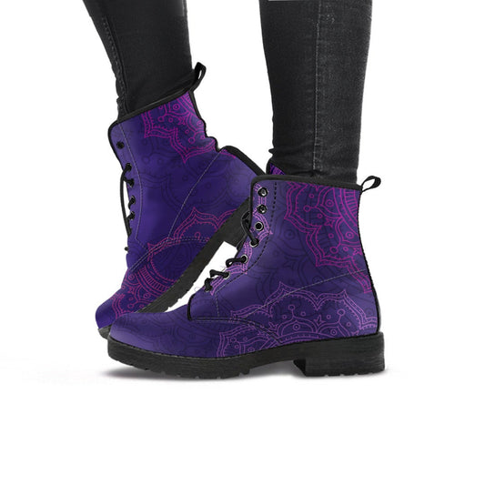 Purple Mandalas Womens Boots