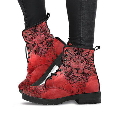 Red Lion Mandala Womens Boots