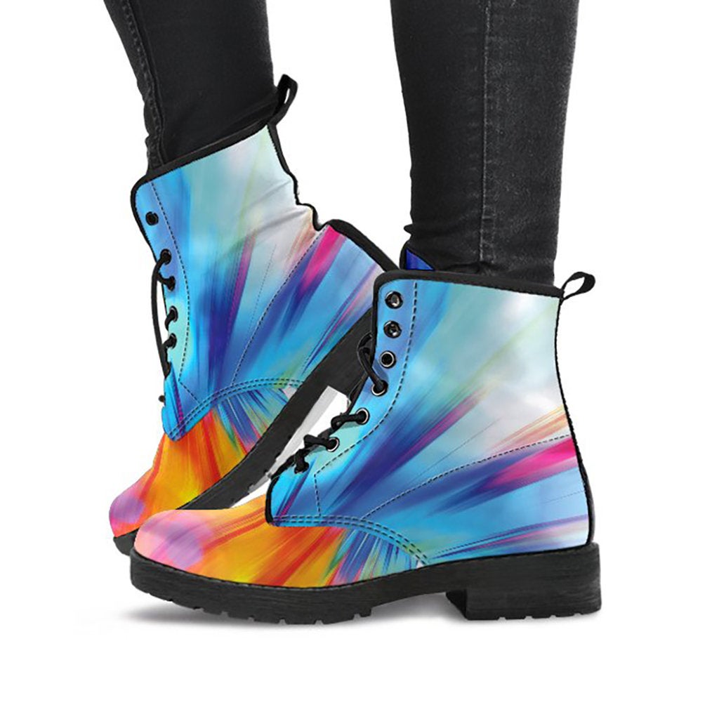 Colorful Abstract Art Womens Boots