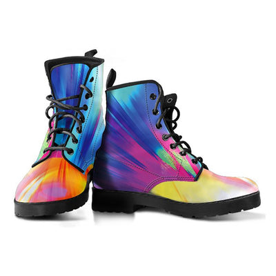 Colorful Abstract Art Womens Boots