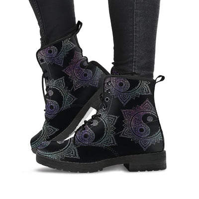 Yin Yang Mandalas Womens Boots