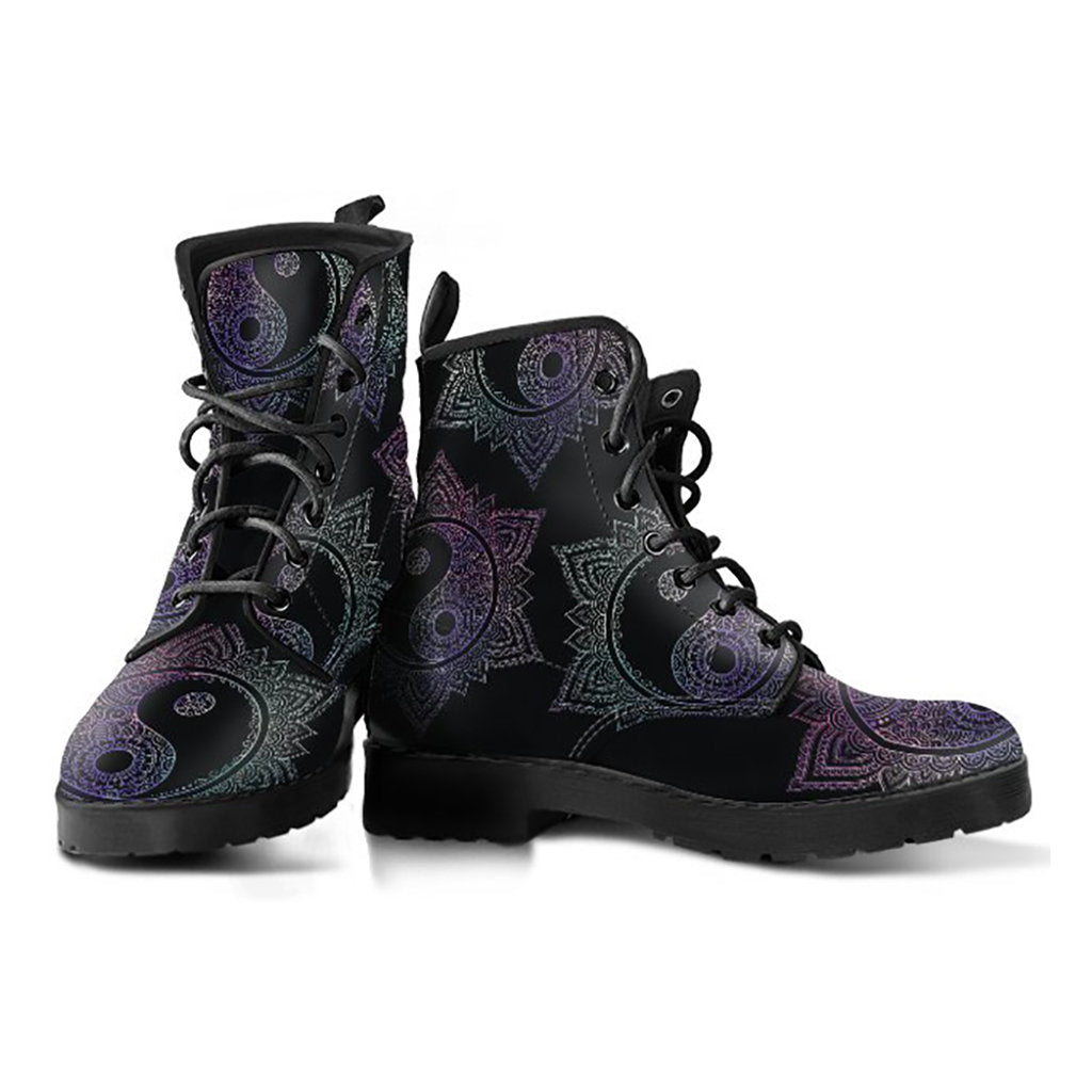 Yin Yang Mandalas Womens Boots