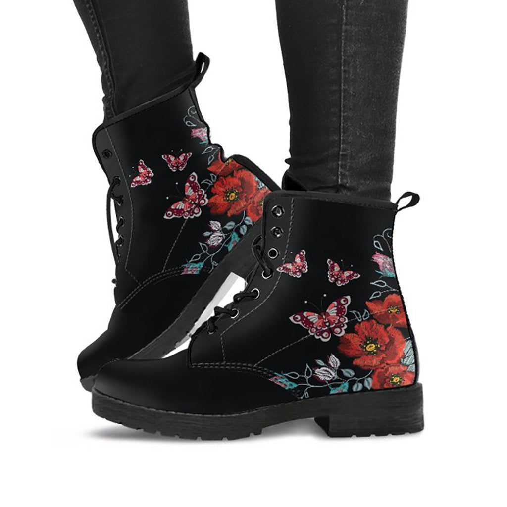 Butterflies & Flowers Womens Boots
