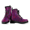 Purple Lotus Mandala Decor Womens Boots