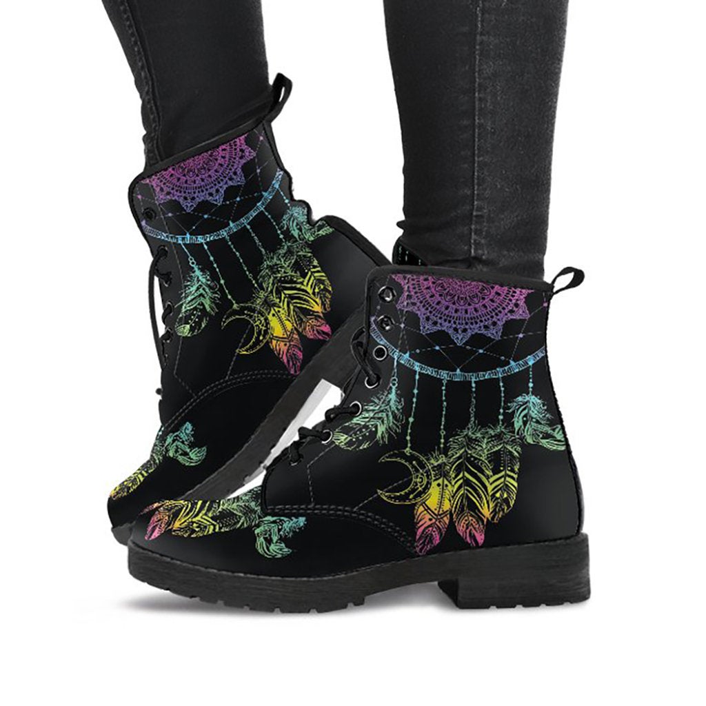 Colorful Boho Dream Catcher Womens Boots