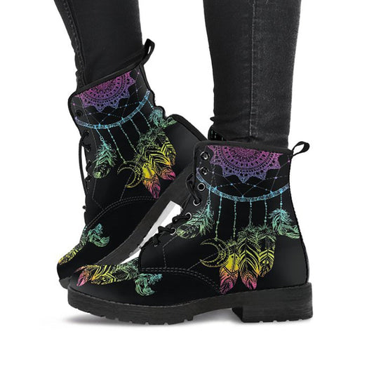 Colorful Boho Dream Catcher Womens Boots