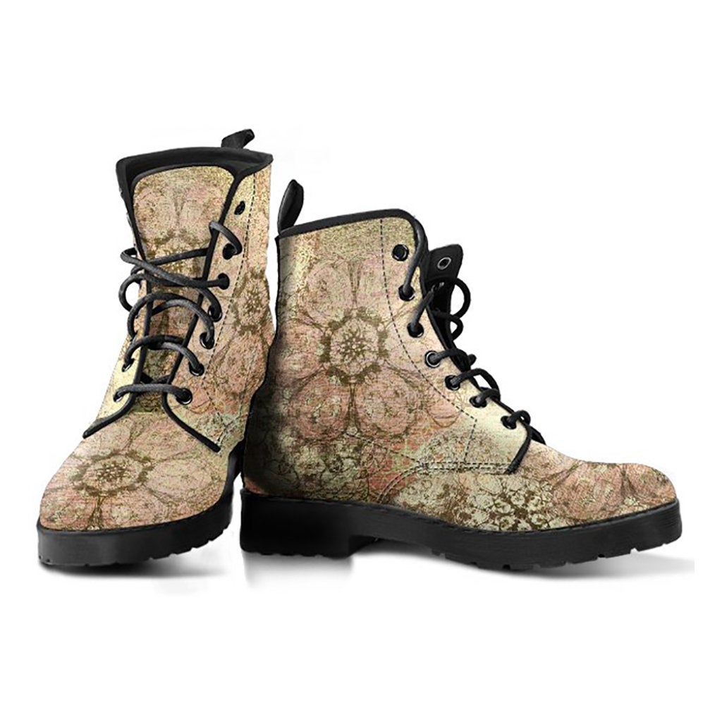 Vintage Floral Mandala Womens Boots