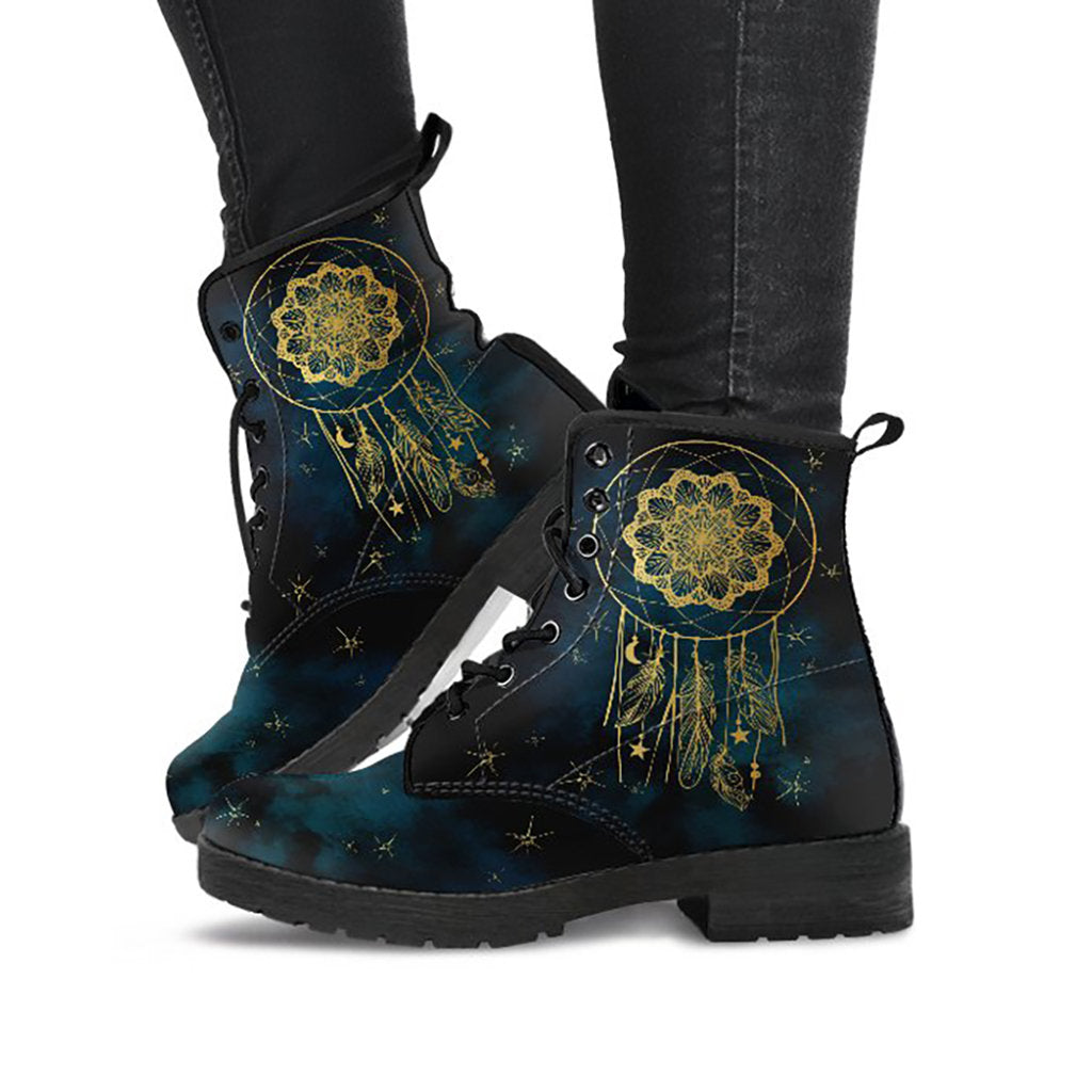 Gold Dream Catcher Womens Boots