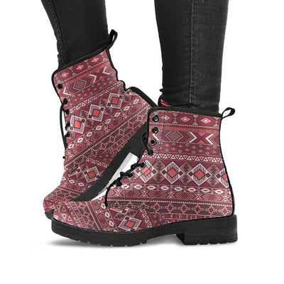Pink Red Boho Chic Bohemian Womens Boots