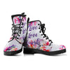 Live Love Laugh Abstract Floral Womens Boots