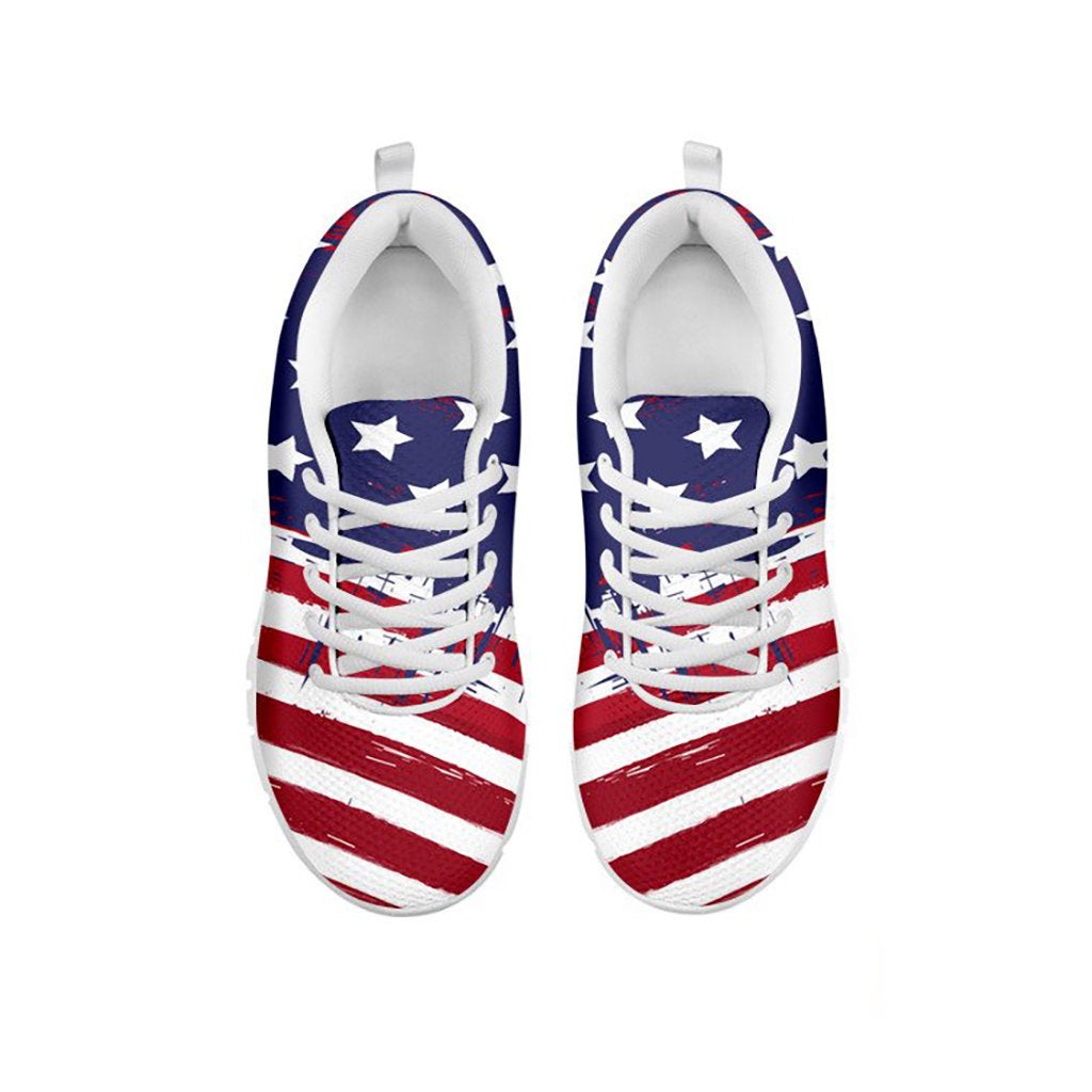 Abstract American Flag Sneakers