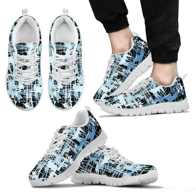 Blue Abstract Graffiti Sneakers