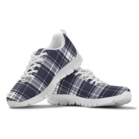 Blue Yellow Plaid Sneakers