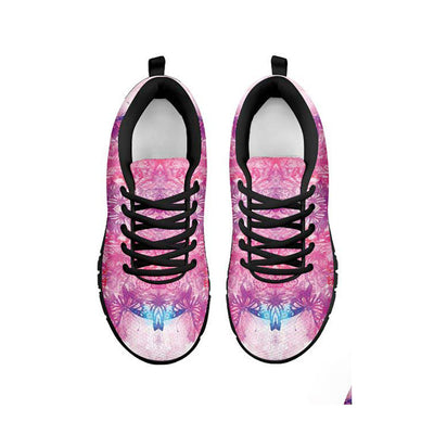 Pink & Purple Watercolor Abstract Sneakers
