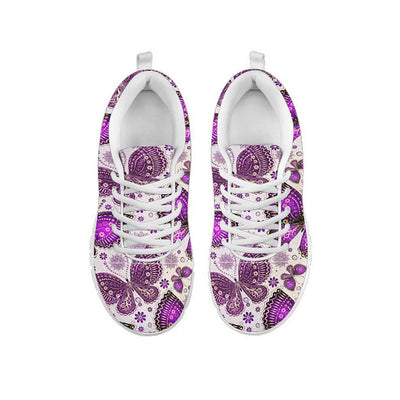Purple Butterflies Decor Sneakers