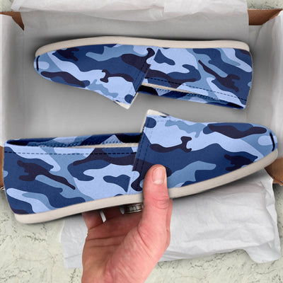 Blue Camouflage Casual Shoes