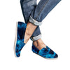 Blue Tie Dye Grunge Casual Shoes