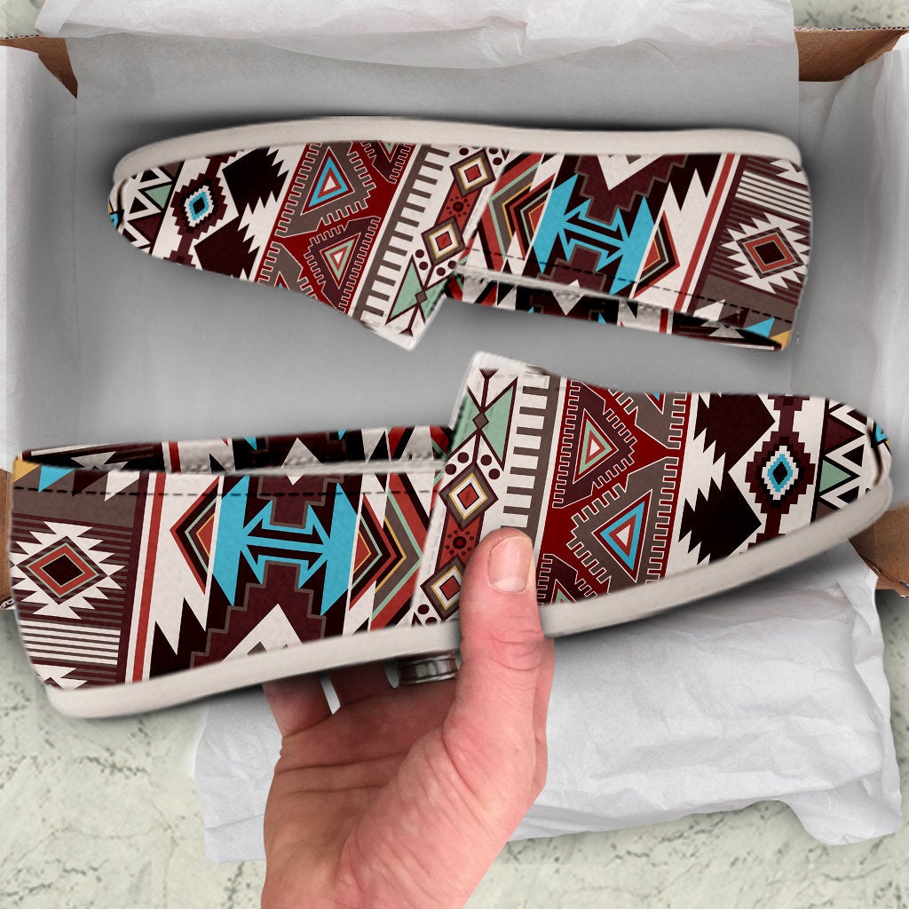 Brown Boho Aztec Casual Shoes