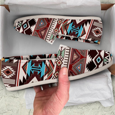 Brown Boho Aztec Casual Shoes