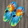 Colorful Tie Dye Abstract Art Slippers