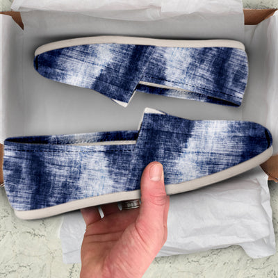 Denim Blue Abstract Casual Shoes