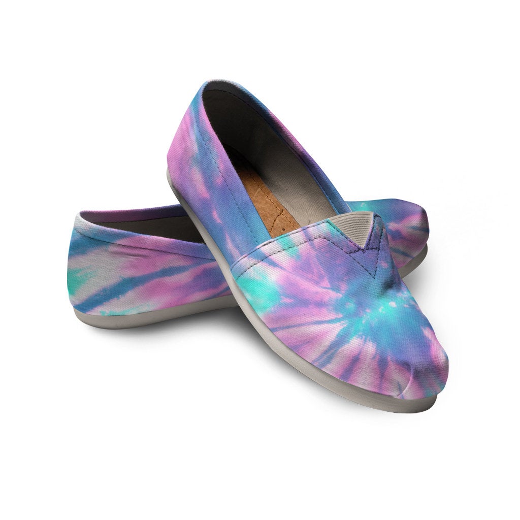 Pink & Blue Tie Dye Casual Shoes