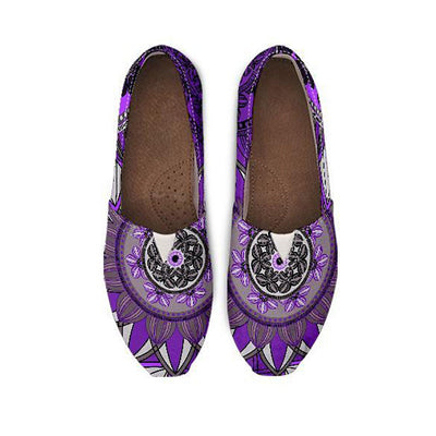 Purple Floral Mandals Casual Shoes