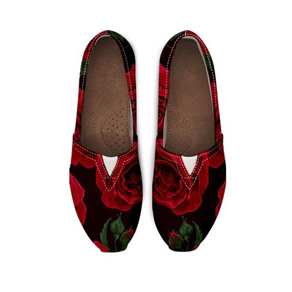 Red Roses Casual Shoes