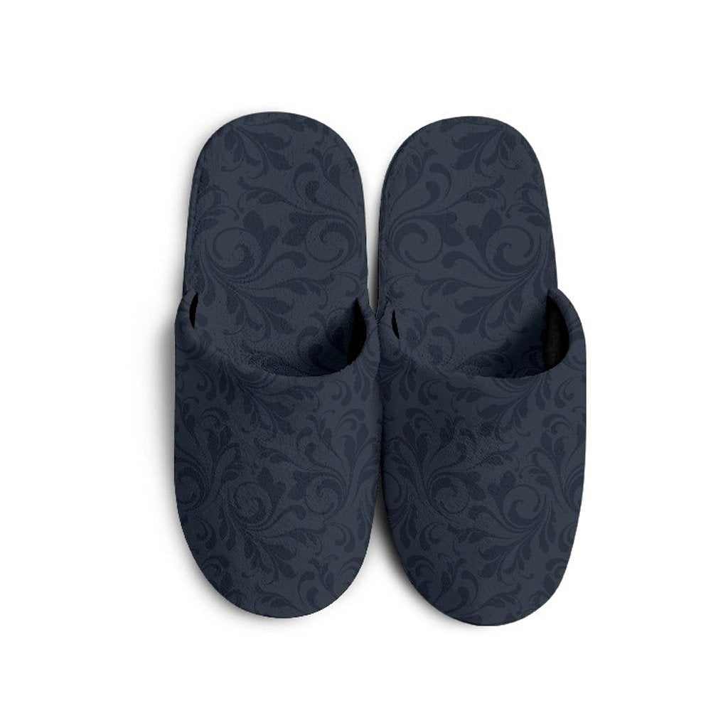 Dark Grey Decor Slippers