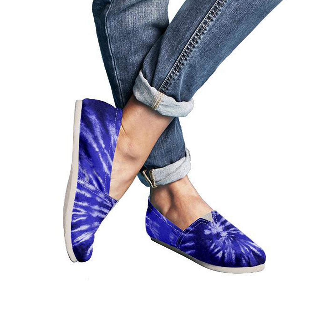 Royal Blue Tie Dye Casual Shoes