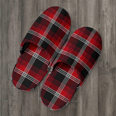Red Plaid Slippers