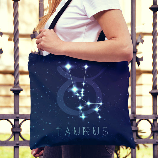 Taurus Zodiac Canvas Tote Bag