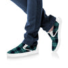 Green Plaid Slip On Shoes