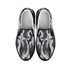 Grey Camouflage Slip On Shoes