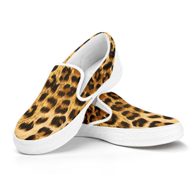 Leopard Cheetah Animal Print Slip On Shoes