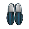 Blue Boho Chic Bohemian Stripes Slip On Shoes