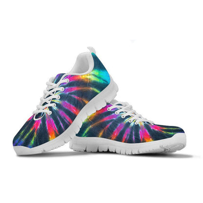 Colorful Neon Tie Dye Sneakers