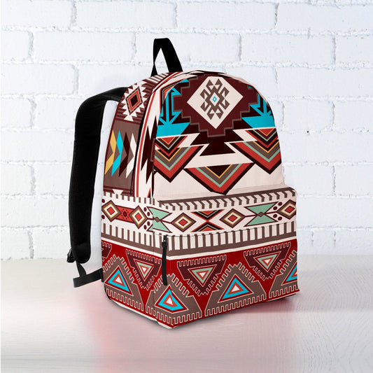 Brown Boho Chic Aztec Backpack